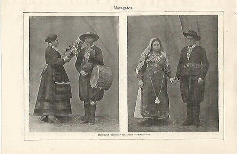 LAMINA ESPASA 18729: Maragatos con trajes tipicos
