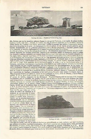 LAMINA ESPASA 12277: Fuerte de San Juan Santiago de Cuba