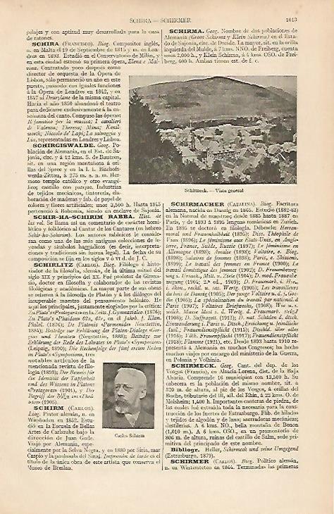 LAMINA ESPASA 19619: Vista de Schimerck Francia