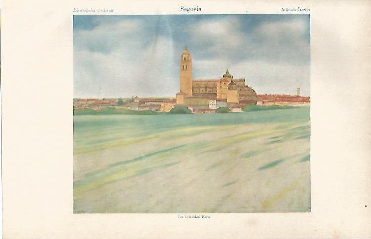 LAMINA ESPASA 19675: Segovia por Cristobal Ruiz