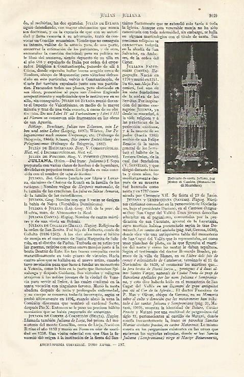 LAMINA ESPASA 21111: Relicario de Santa Juliana