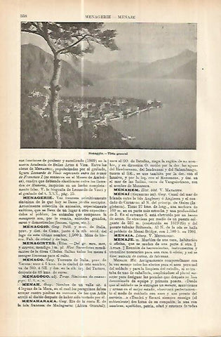 LAMINA ESPASA 17774: Vista de Menaggio Italia