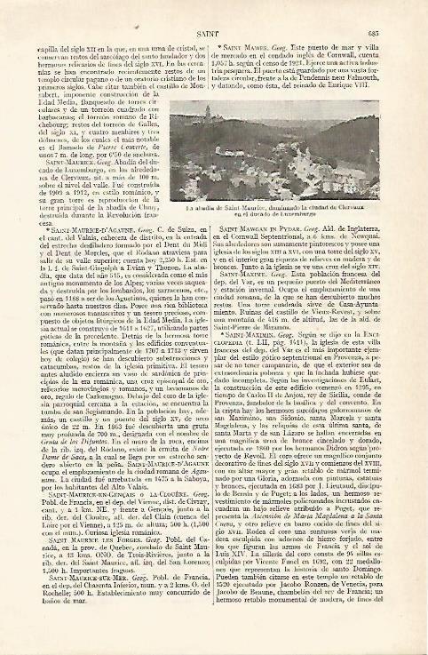 LAMINA ESPASA 14053: Abadia de Saint Maurice Luxemburgo