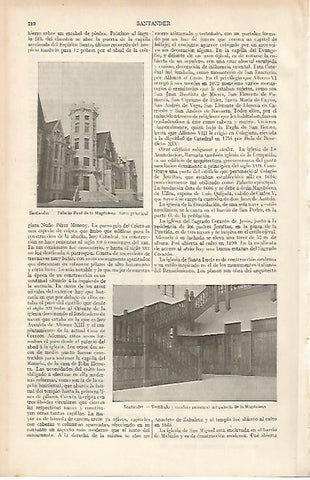 LAMINA ESPASA 19427: Palacio Real de la Magdalena en Santander