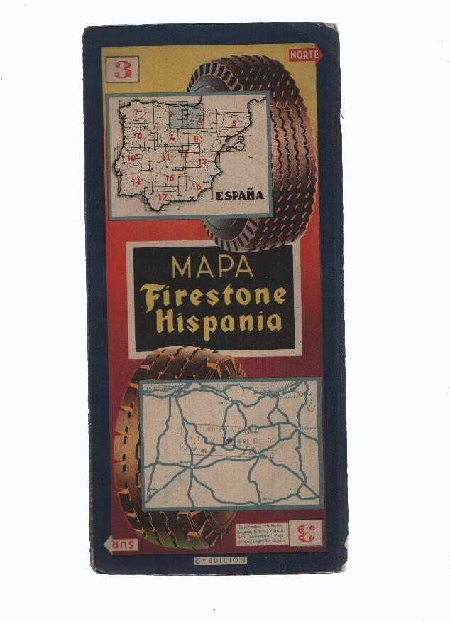 Mapa Firestone Hispania numero 03: Santander, Palencia, 