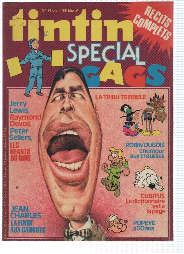 TIN TIN SPECIAL GAGS, Numero 14bis: Robin Dubois (Editions du Lombard 1979)