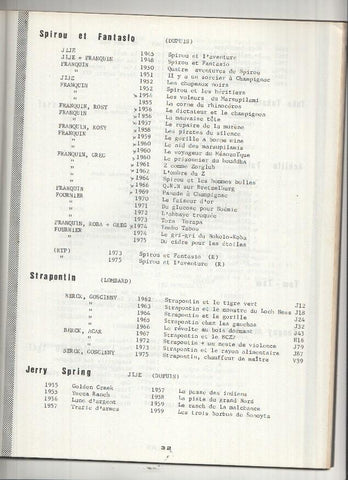 CATALOGUE B.D de 1933 a 1976 (Chlorophylle 1977)