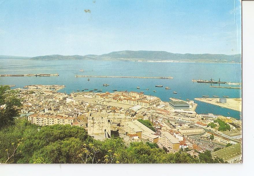Postal 032289 : Gibraltar. Vista del Puerto - Al fondo Algeciras