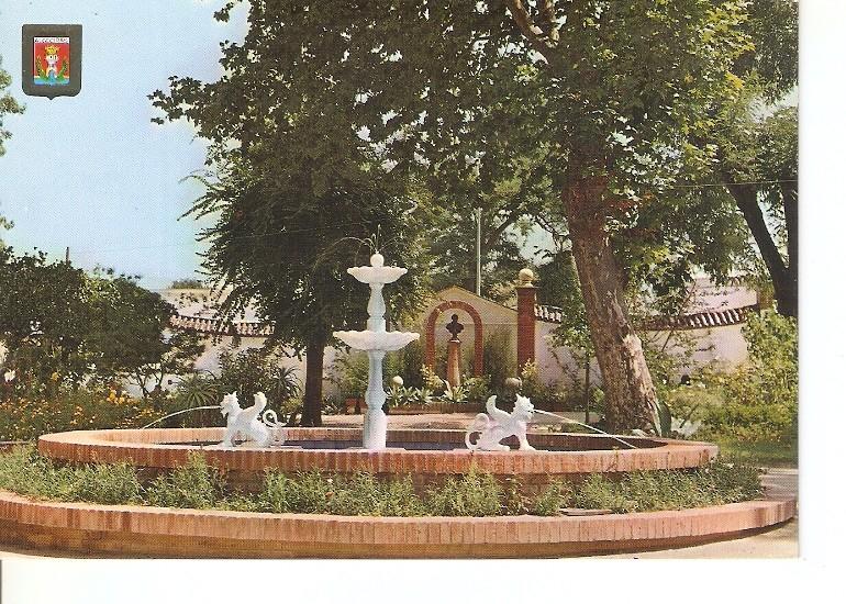 Postal 050355 : Algeciras (Cadiz). Parque Maria Cristina. Fuente y Estatua General Castaños