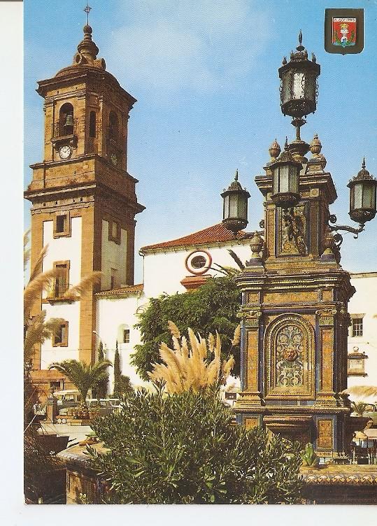 Postal 050473 : Algeciras (Cadiz). Plaza Generalisimo. Torre de la Iglesia de Nuestra Señora de la Palma