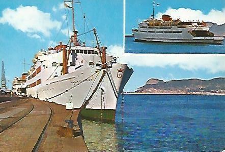 POSTAL 53279: ALGECIRAS. Transbordadores Virgen de Africa y Victoria
