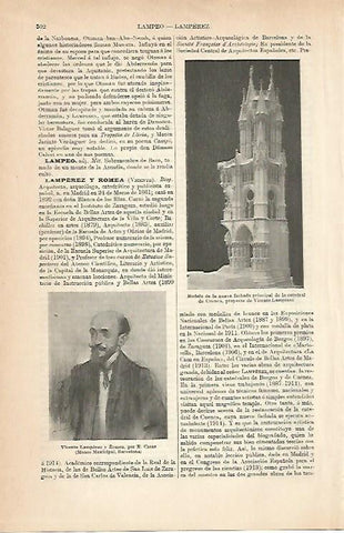 LAMINA ESPASA 8963: Vicente Lamperez y su proyecto para la Catedral de Cuenca