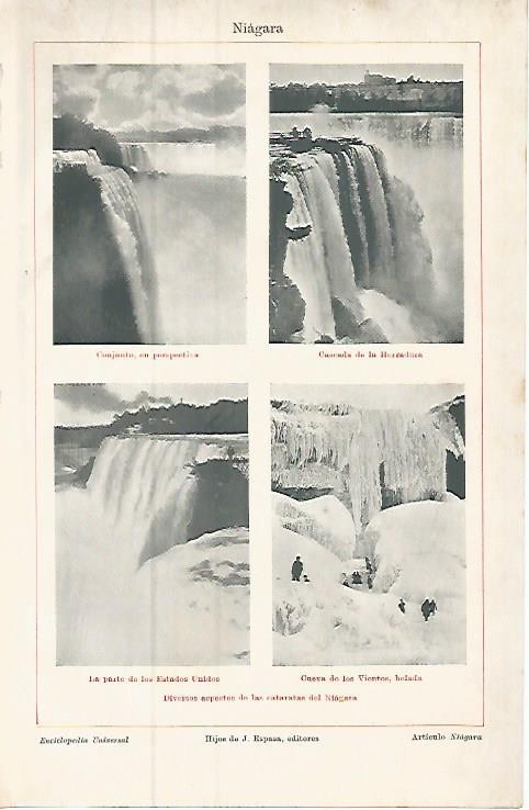 LAMINA ESPASA 9435: Cataratas del Niagara