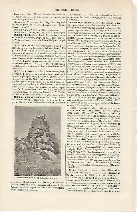 LAMINA ESPASA 16018: Monumento celta en El Rebenton Segovia