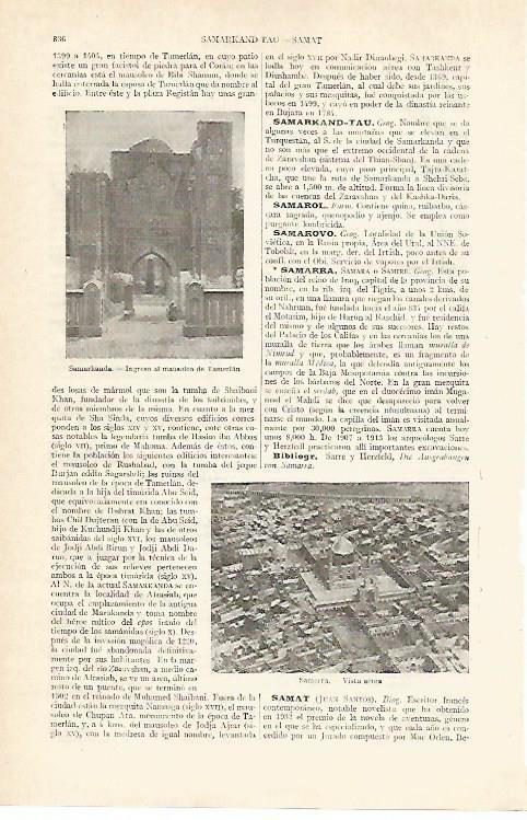 LAMINA ESPASA 14064: Mausoleo de Tamerlan en Samarcanda