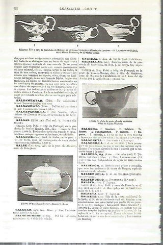 LAMINA ESPASA 18203: Salseras