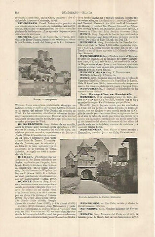 LAMINA ESPASA 19360: Vista de Runkel Alemania