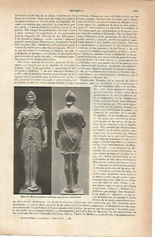 LAMINA ESPASA 5203: Minerva. Museo de Poitiers