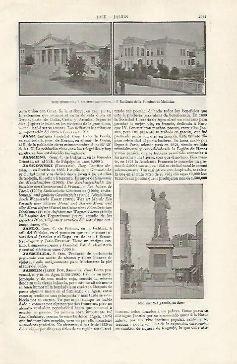 LAMINA ESPASA 20991: Instituto Anatomico de Jassy Rumania