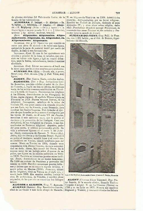 LAMINA ESPASA 11227: Casa natal de Dante Alighieri en Florencia