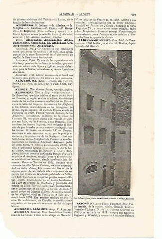 LAMINA ESPASA 11227: Casa natal de Dante Alighieri en Florencia