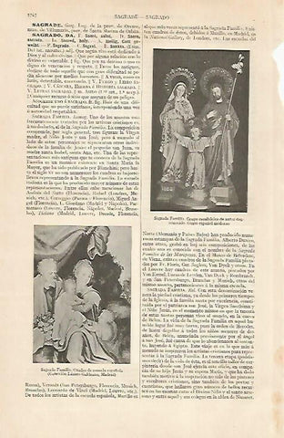 LAMINA ESPASA 22919: Sagrada Familia Escuela Española