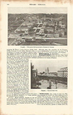 LAMINA ESPASA 8196: Hospital Princesa de Piamonte en Bergamo Italia