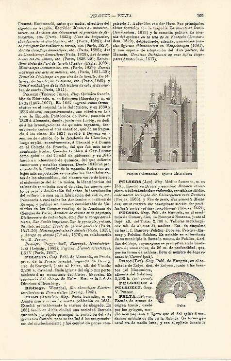 LAMINA ESPASA Alemania 15678: Iglesia de Pelplin Alemania