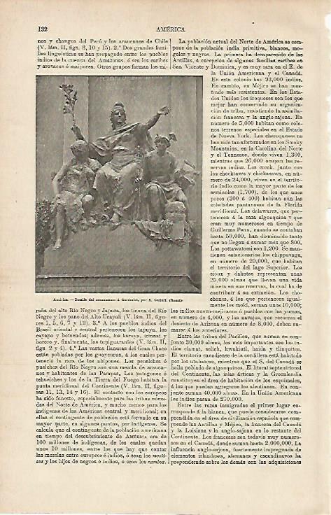 LAMINA ESPASA 23680: Monumento a Garibaldi en Roma