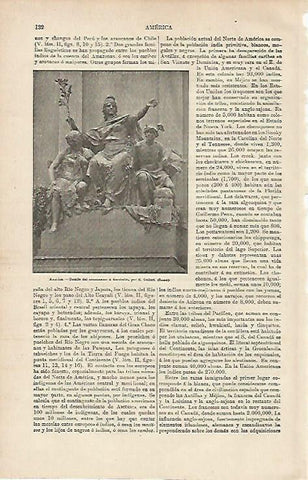 LAMINA ESPASA 23680: Monumento a Garibaldi en Roma