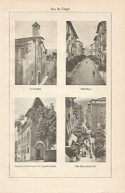 LAMINA ESPASA 610: Imagenes de la Seu de Urgell Lleida