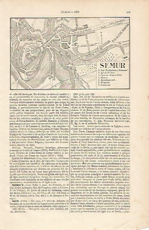 LAMINA ESPASA 624: Plano de Semur Francia