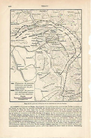 LAMINA ESPASA 6074: Plano de la Batalla de Verdun