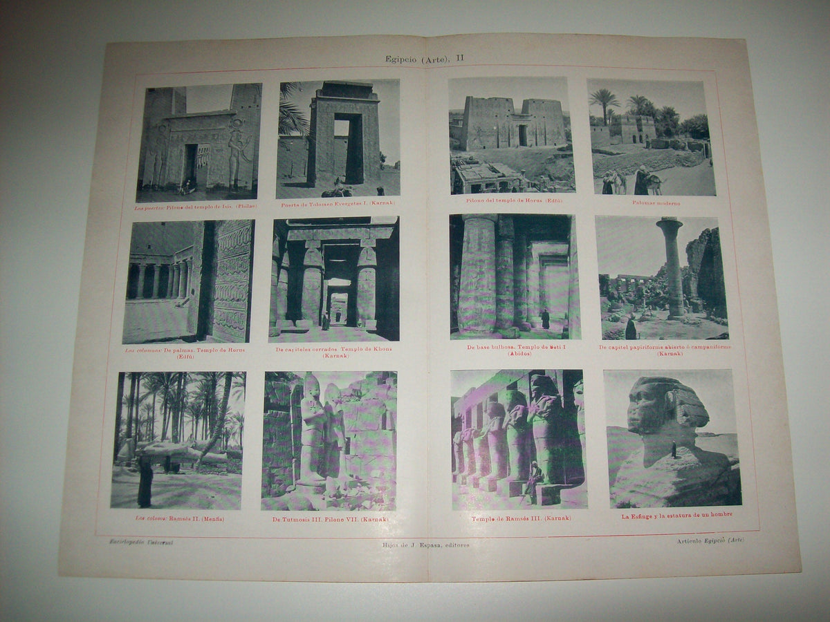 LAMINA ESPASA 6795: Ejemplos de arte del antiguo Egipto