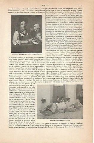 LAMINA ESPASA 6902: Vendedora de encajes por Gresly