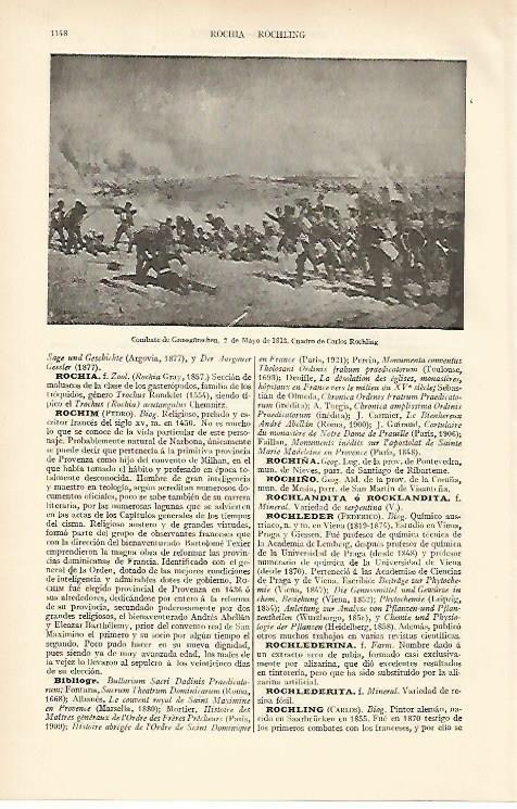 LAMINA ESPASA 6719: Combate de Grossgorschen el 2 de mayo de 1813