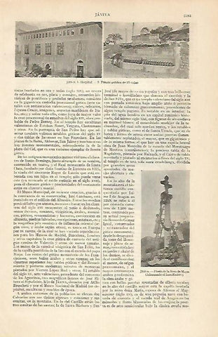 LAMINA ESPASA 6194: Hospital de Jativa Valencia