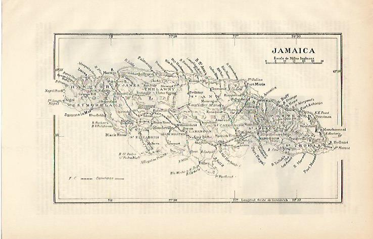 LAMINA ESPASA 6140: Mapa de Jamaica