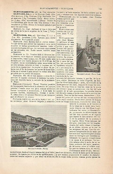 LAMINA ESPASA 6859: Ferrocarril elevado en Nueva York y en Berlin