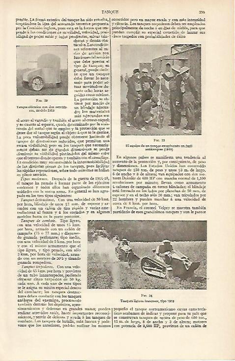 LAMINA ESPASA 6457: Tanques del 1918