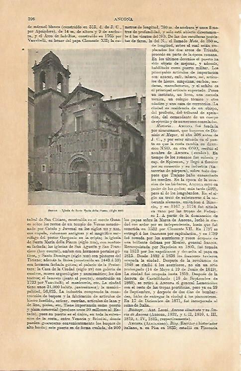 LAMINA ESPASA 6950: Iglesia de santa Maria en Ancona Italia