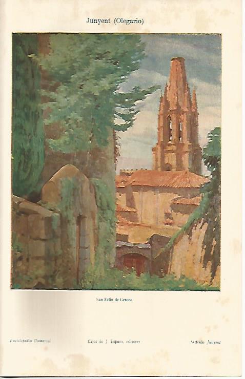 LAMINA ESPASA 6318: San Felix de Girona por Olegario Junyent