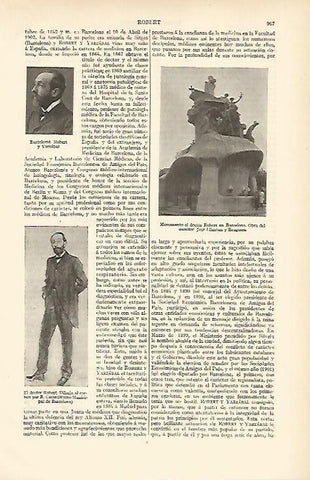 LAMINA ESPASA 6678: Monumento al doctor Robert en Barcelona