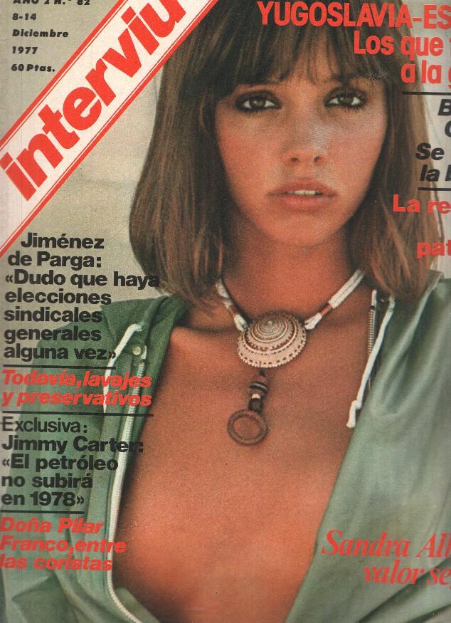 Revista: INTERVIU, Numero 0082: SANDRA ALBERTI, valor seguro (Zeta 1977)