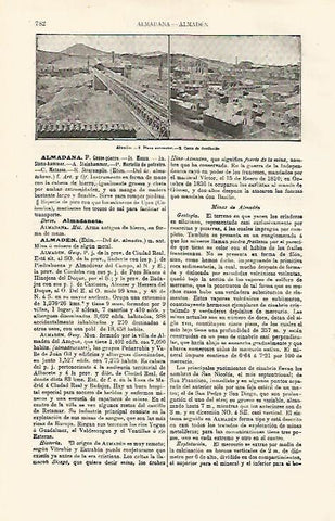 LAMINA ESPASA 11242: Vistas de Almaden Ciudad Real