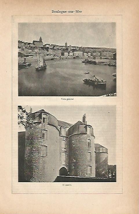 LAMINA ESPASA 11718: Vistas de Boulogne sur Mer Francia