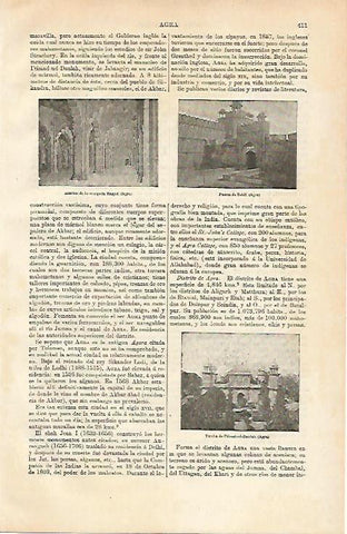 LAMINA ESPASA 12623: Vistas de Agra India