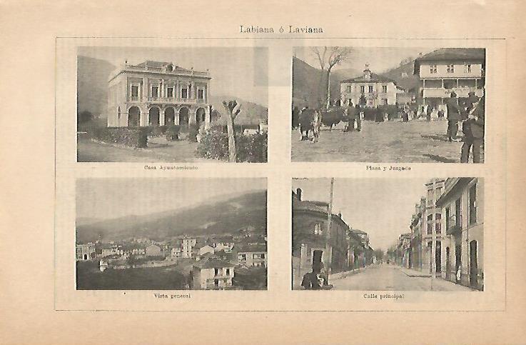 LAMINA ESPASA 8873: Vistas de Labiana Asturias