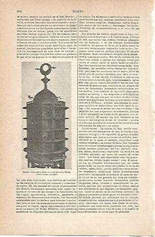 LAMINA ESPASA 6801: Lucernario de la mezquita de Hasan. El Cairo Egipto