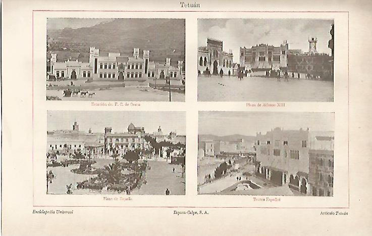 LAMINA ESPASA 8313: Edificios de Tetuan Marruecos